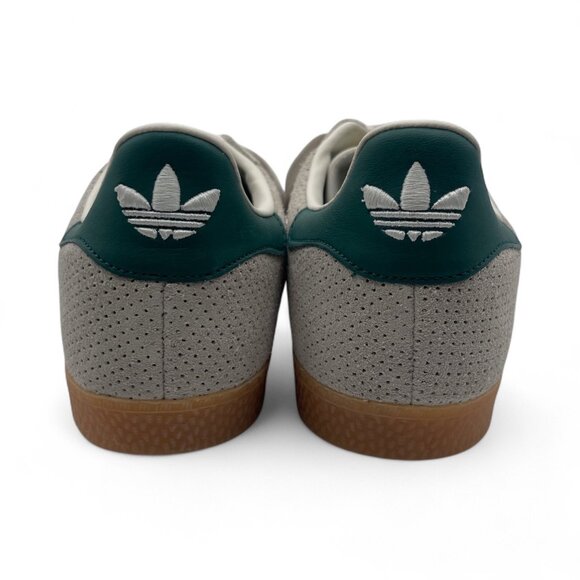 Adidas Gazelle Men’s Sneakers In Aluminium/wonder Beige/collegiate Green SZ 7 - Picture 5 of 7